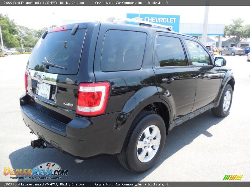 2009 Ford Escape Limited V6 4WD Black / Charcoal Photo #9