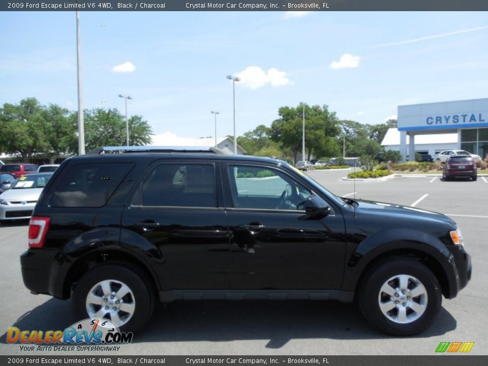 2009 Ford Escape Limited V6 4WD Black / Charcoal Photo #10