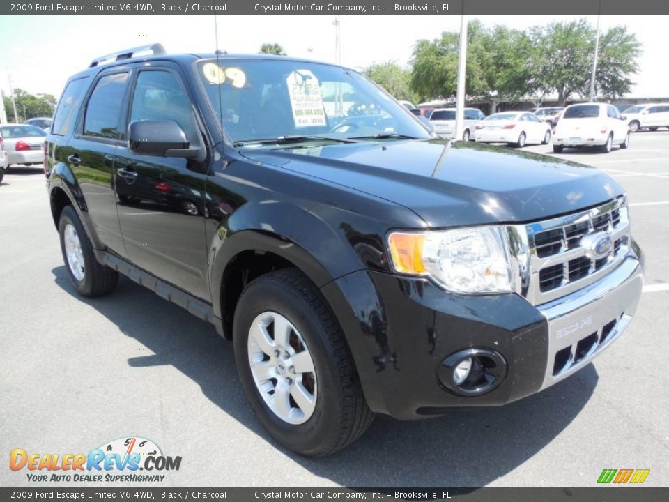 2009 Ford Escape Limited V6 4WD Black / Charcoal Photo #11