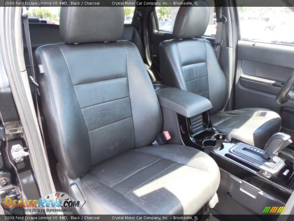 2009 Ford Escape Limited V6 4WD Black / Charcoal Photo #13