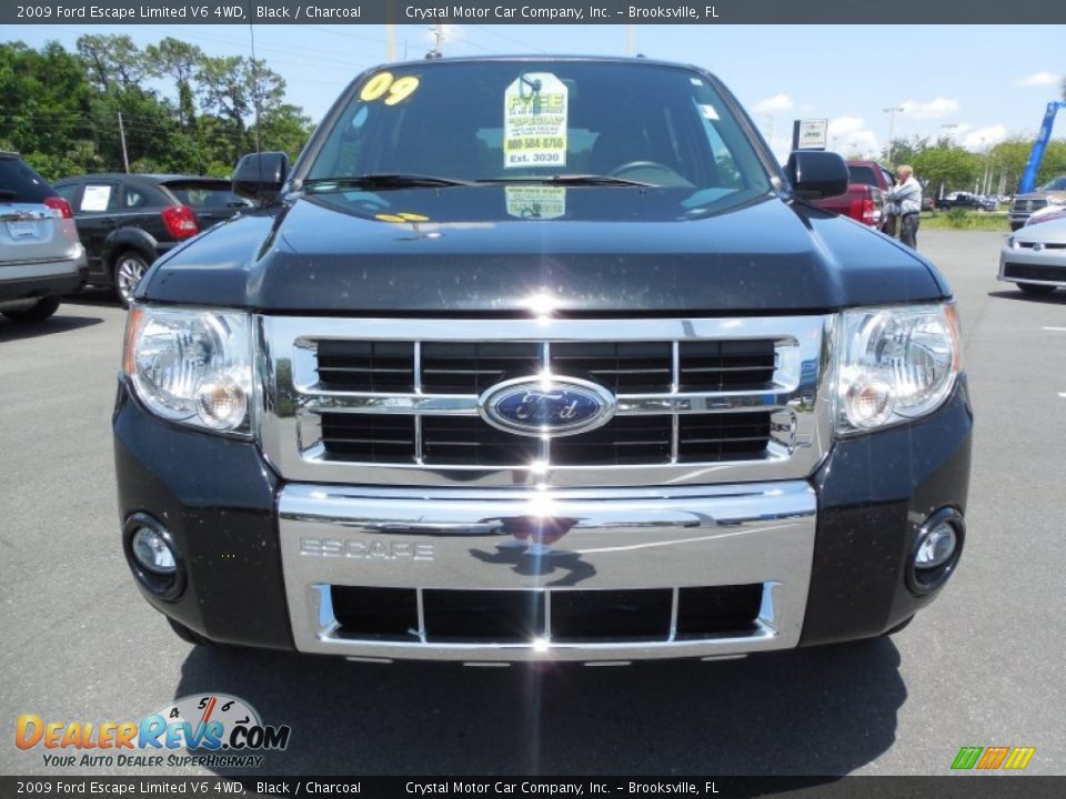 2009 Ford Escape Limited V6 4WD Black / Charcoal Photo #14