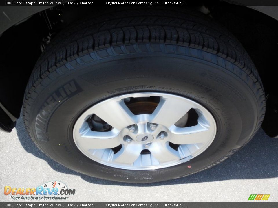 2009 Ford Escape Limited V6 4WD Black / Charcoal Photo #15