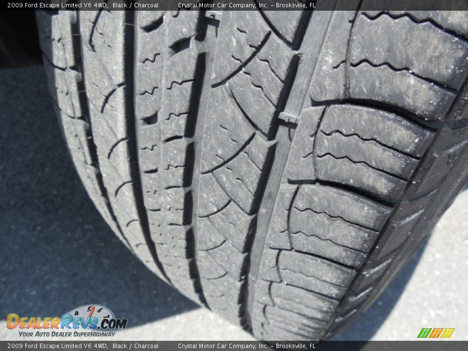 2009 Ford Escape Limited V6 4WD Black / Charcoal Photo #16