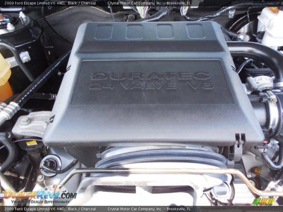 2009 Ford Escape Limited V6 4WD Black / Charcoal Photo #17