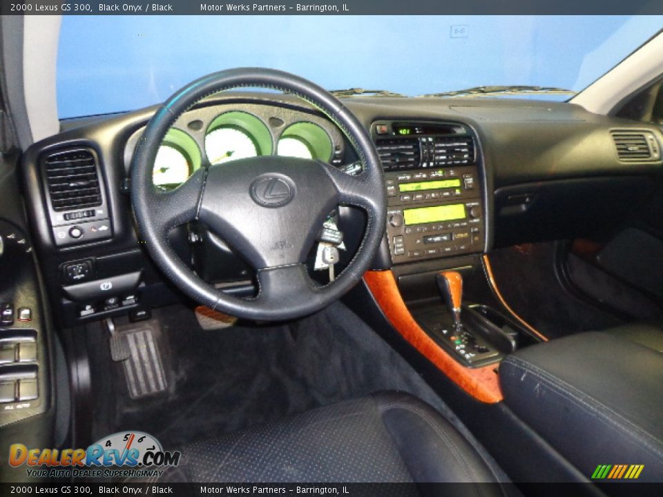2000 Lexus GS 300 Black Onyx / Black Photo #12