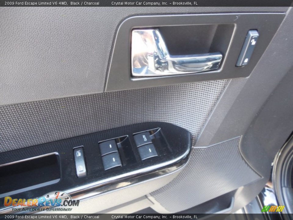 2009 Ford Escape Limited V6 4WD Black / Charcoal Photo #18