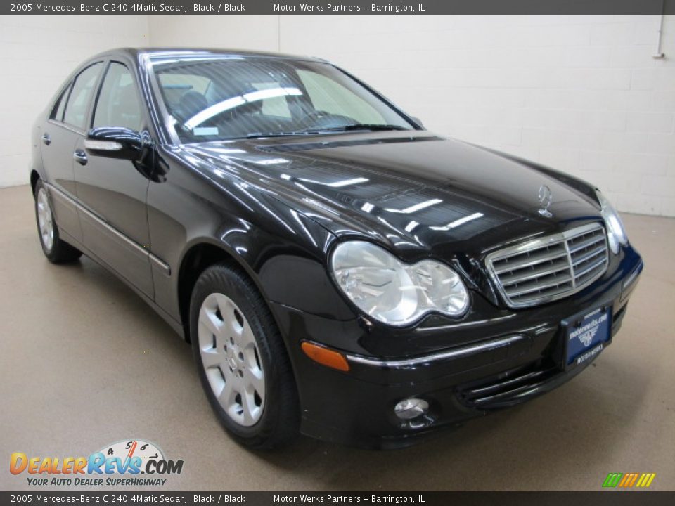 2005 Mercedes-Benz C 240 4Matic Sedan Black / Black Photo #1
