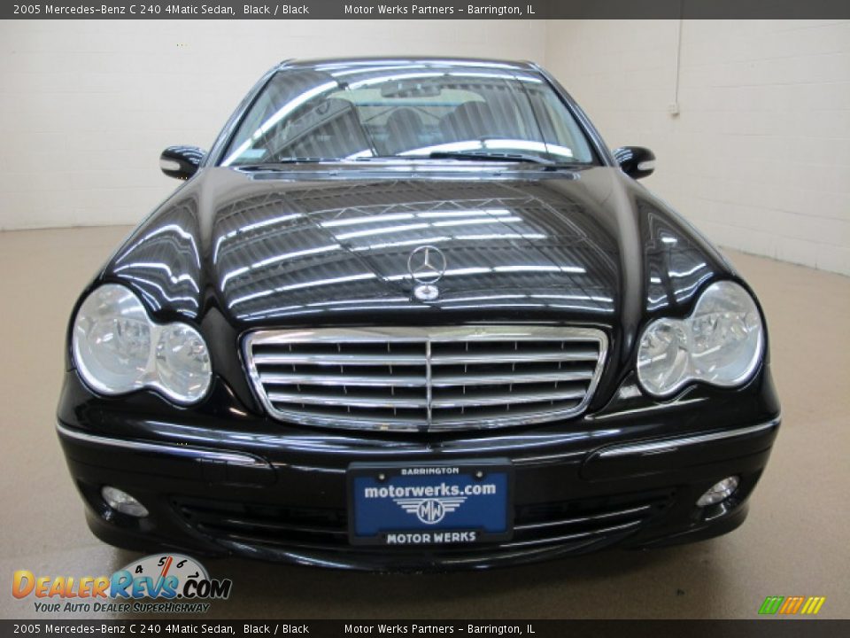 2005 Mercedes-Benz C 240 4Matic Sedan Black / Black Photo #2