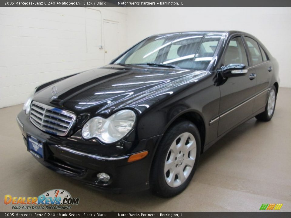2005 Mercedes-Benz C 240 4Matic Sedan Black / Black Photo #3