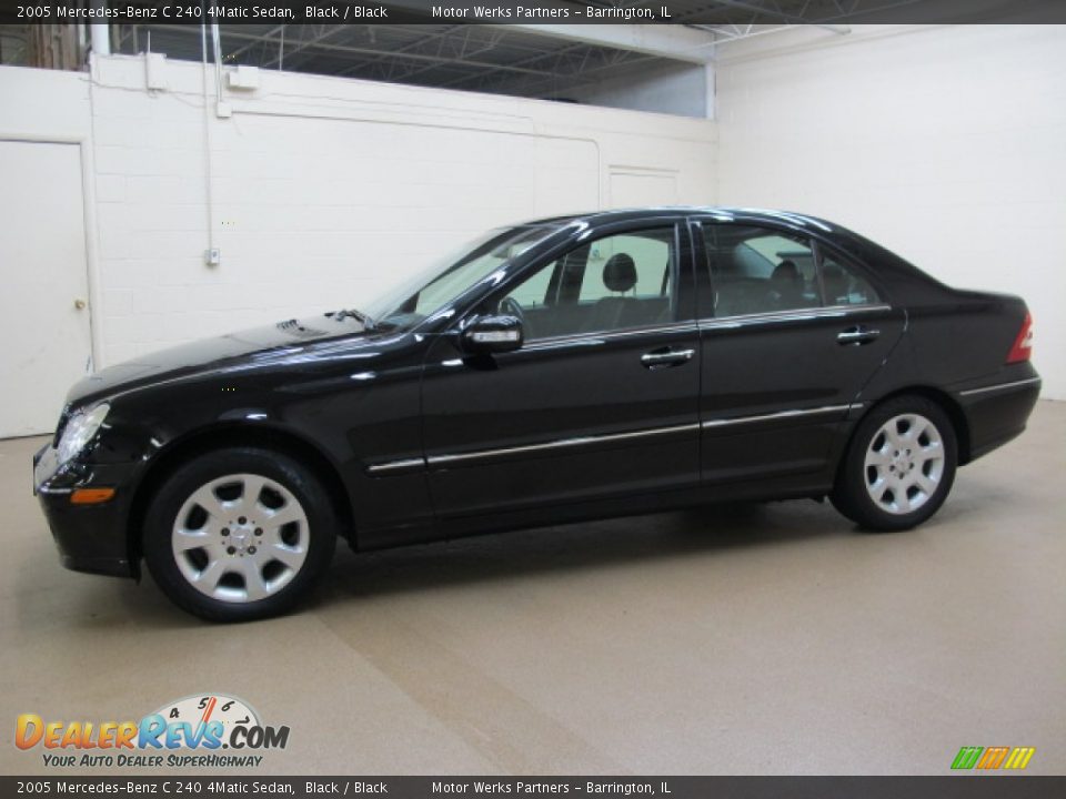 2005 Mercedes-Benz C 240 4Matic Sedan Black / Black Photo #4