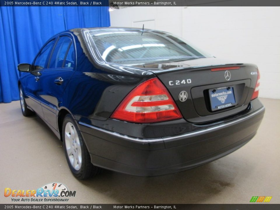 2005 Mercedes-Benz C 240 4Matic Sedan Black / Black Photo #5