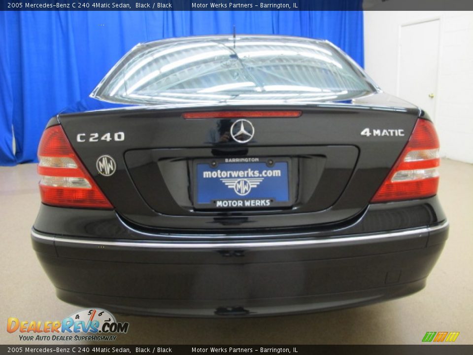 2005 Mercedes-Benz C 240 4Matic Sedan Black / Black Photo #6