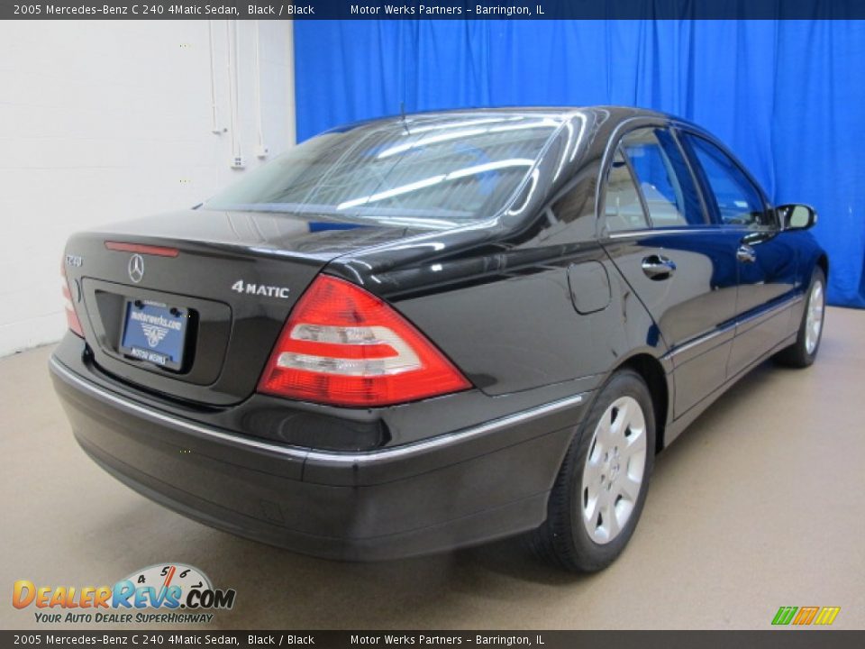 2005 Mercedes-Benz C 240 4Matic Sedan Black / Black Photo #7