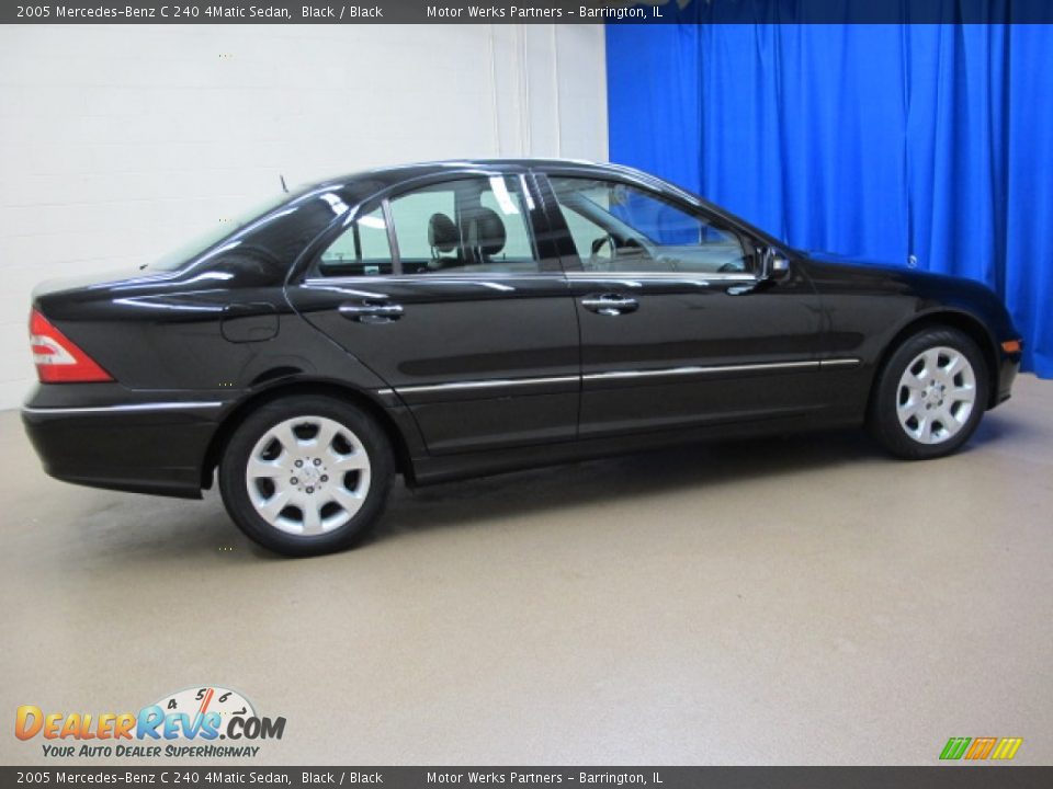 2005 Mercedes-Benz C 240 4Matic Sedan Black / Black Photo #8