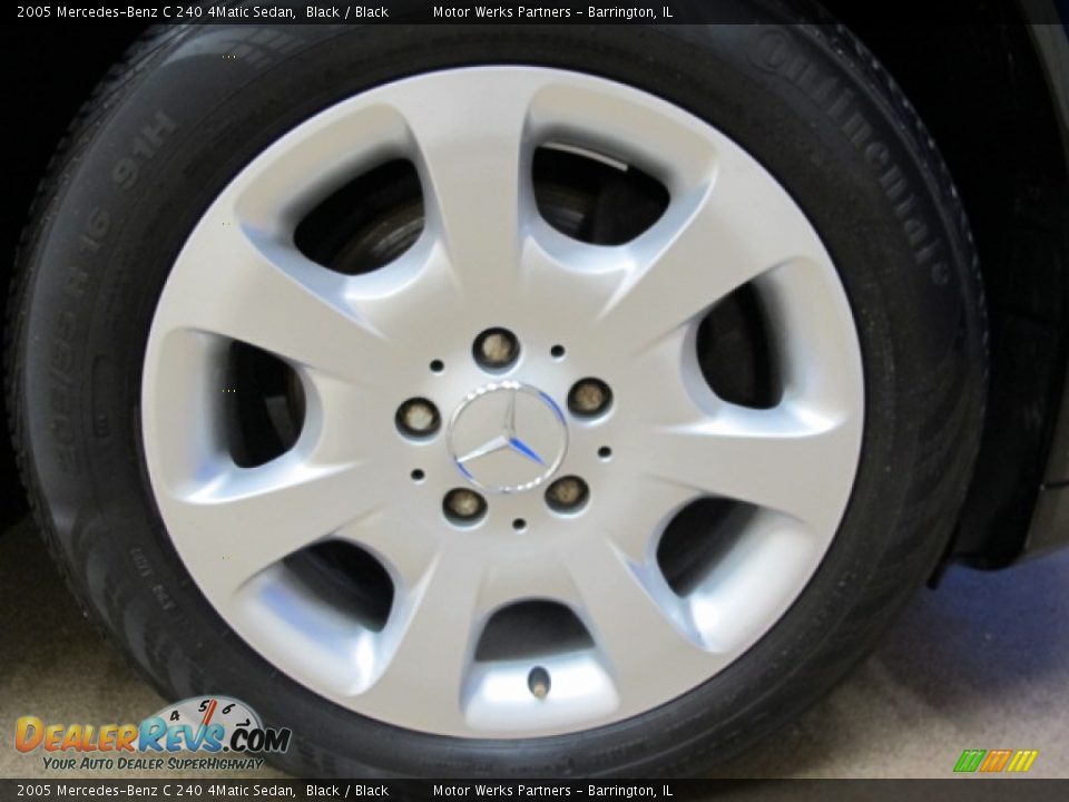 2005 Mercedes-Benz C 240 4Matic Sedan Black / Black Photo #12