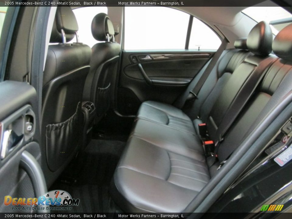 2005 Mercedes-Benz C 240 4Matic Sedan Black / Black Photo #17