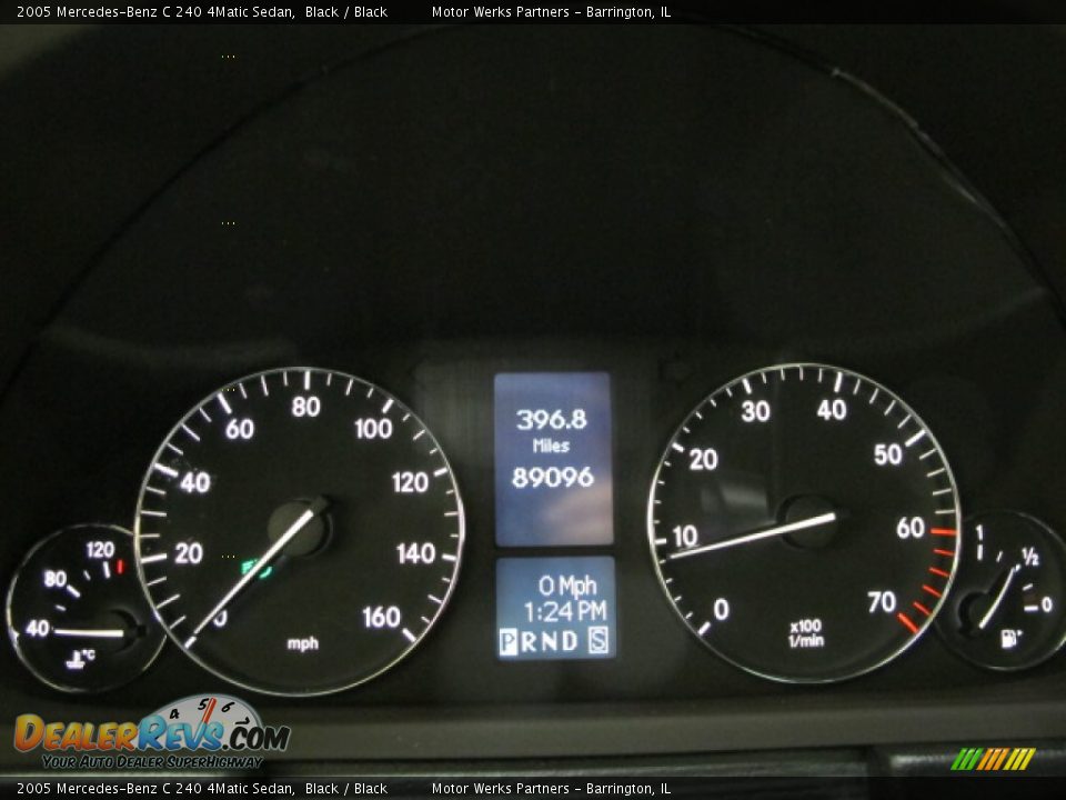2005 Mercedes-Benz C 240 4Matic Sedan Black / Black Photo #25