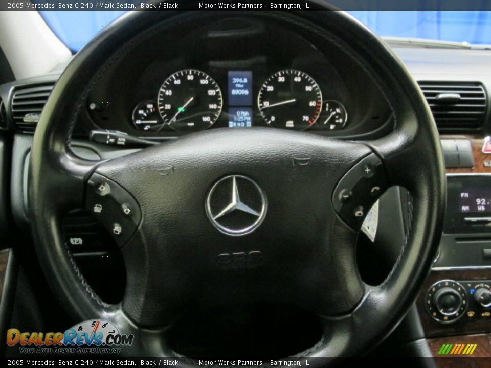 2005 Mercedes-Benz C 240 4Matic Sedan Black / Black Photo #31