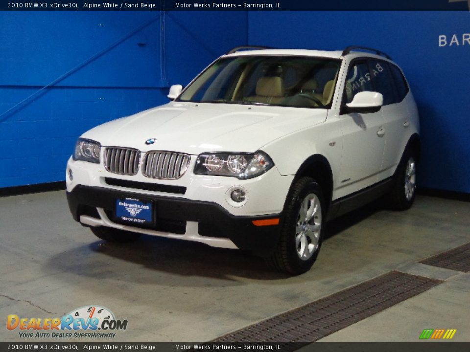 2010 BMW X3 xDrive30i Alpine White / Sand Beige Photo #3