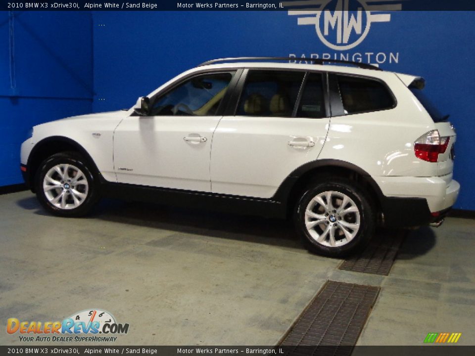 2010 BMW X3 xDrive30i Alpine White / Sand Beige Photo #4