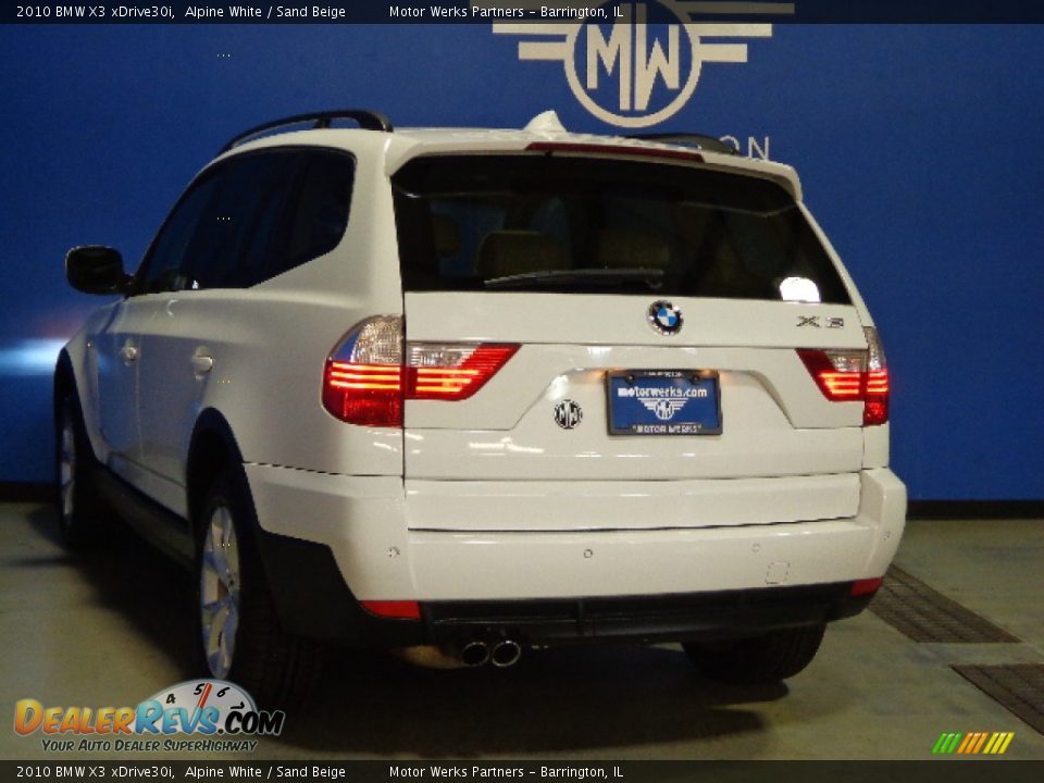 2010 BMW X3 xDrive30i Alpine White / Sand Beige Photo #5