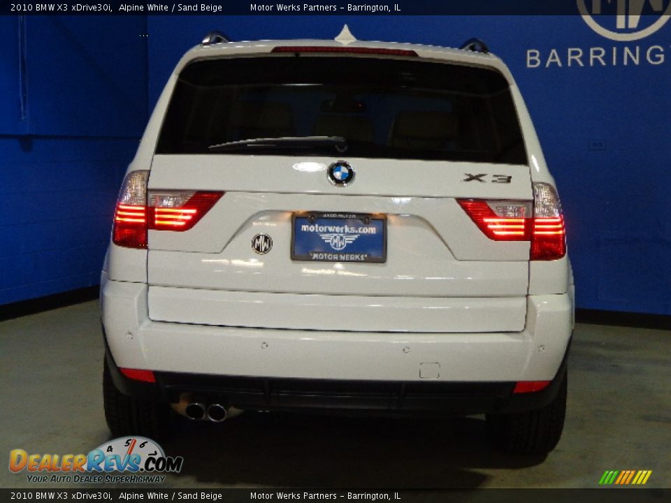 2010 BMW X3 xDrive30i Alpine White / Sand Beige Photo #6