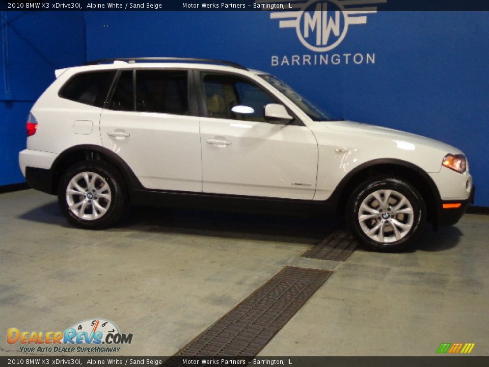 2010 BMW X3 xDrive30i Alpine White / Sand Beige Photo #8