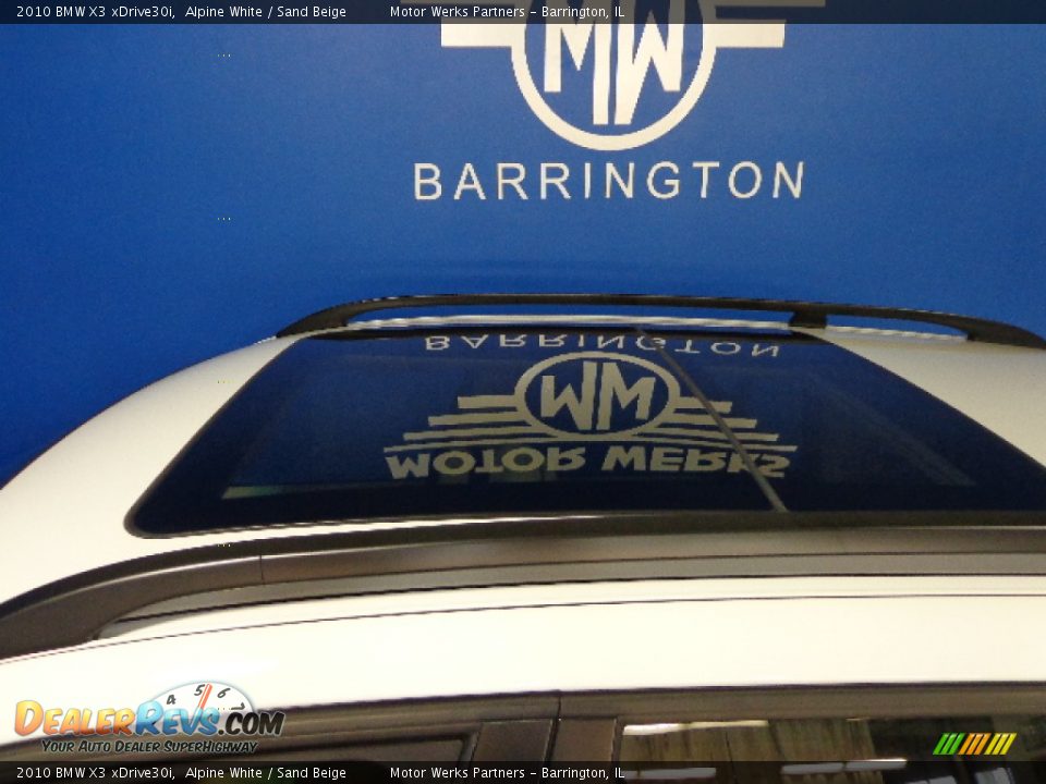 2010 BMW X3 xDrive30i Alpine White / Sand Beige Photo #9