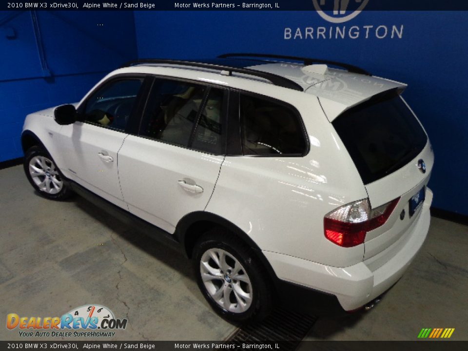 2010 BMW X3 xDrive30i Alpine White / Sand Beige Photo #10