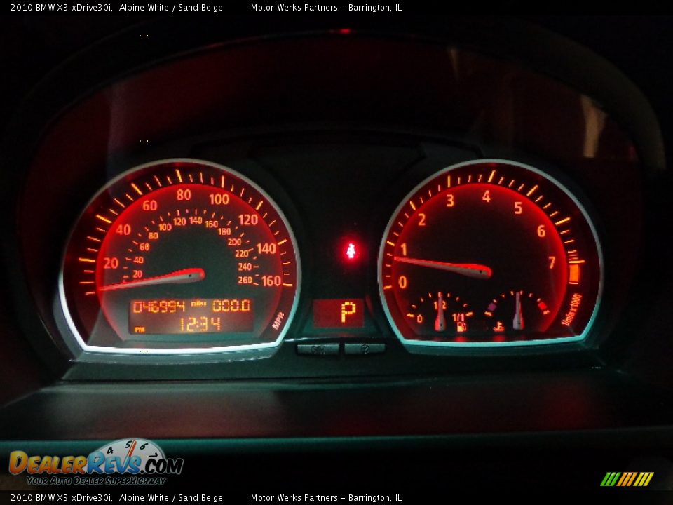 2010 BMW X3 xDrive30i Alpine White / Sand Beige Photo #11