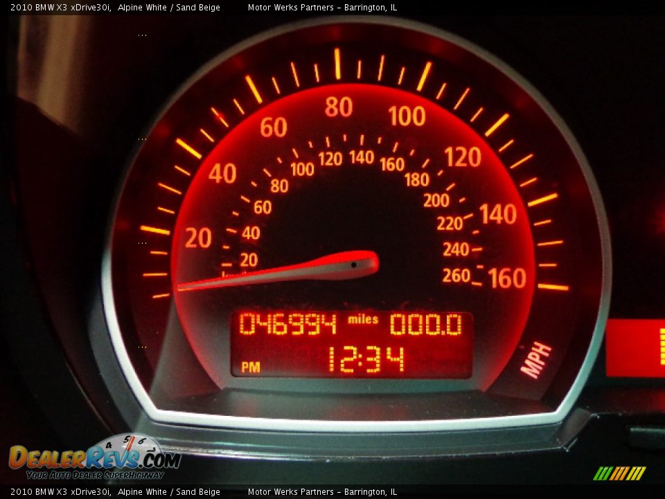 2010 BMW X3 xDrive30i Alpine White / Sand Beige Photo #12