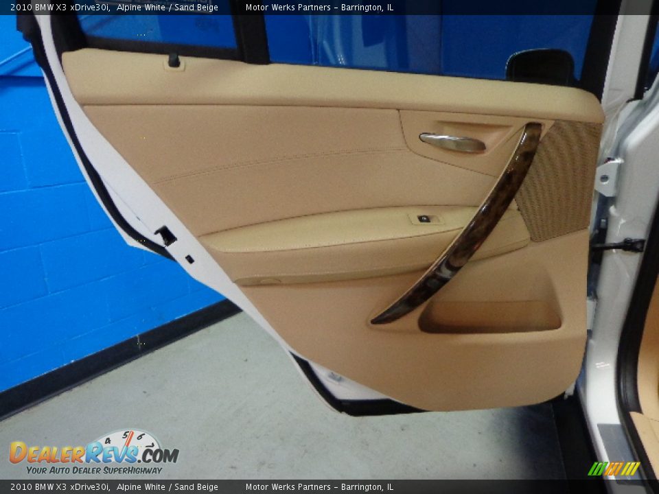2010 BMW X3 xDrive30i Alpine White / Sand Beige Photo #16