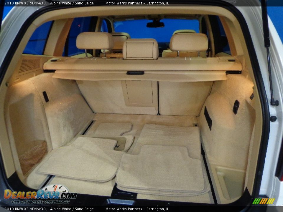 2010 BMW X3 xDrive30i Alpine White / Sand Beige Photo #17