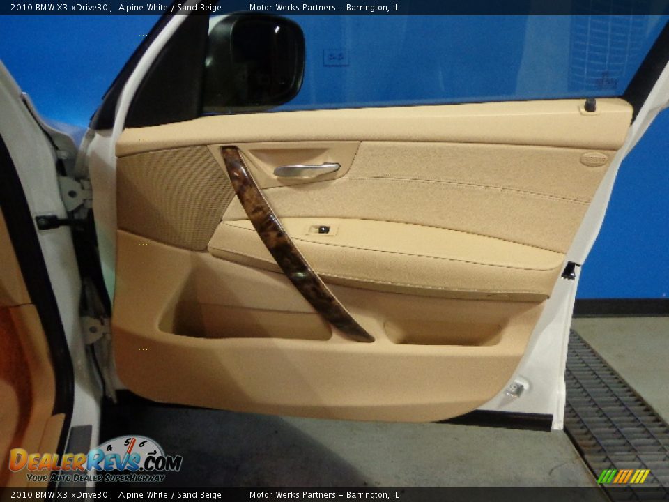 2010 BMW X3 xDrive30i Alpine White / Sand Beige Photo #19