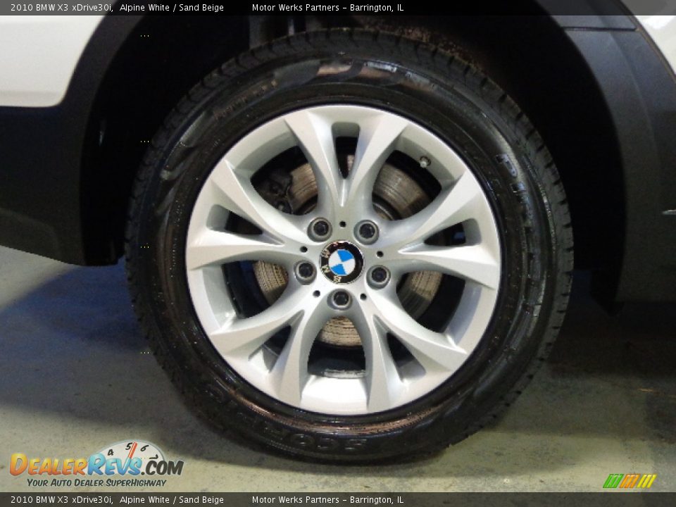 2010 BMW X3 xDrive30i Alpine White / Sand Beige Photo #20