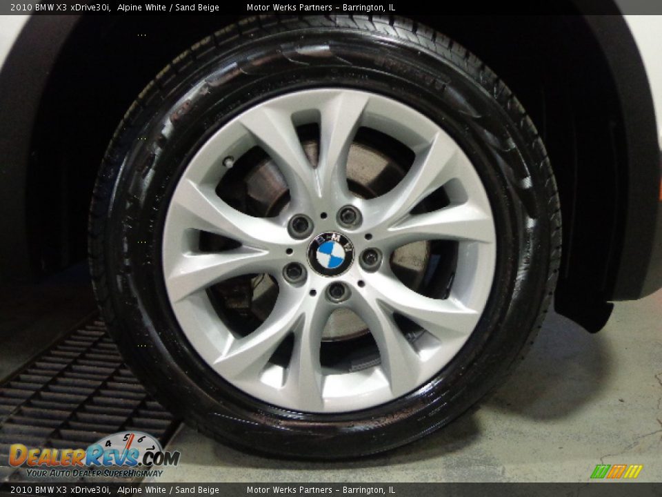 2010 BMW X3 xDrive30i Alpine White / Sand Beige Photo #21