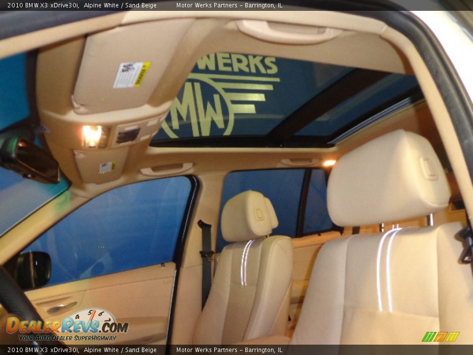 2010 BMW X3 xDrive30i Alpine White / Sand Beige Photo #26
