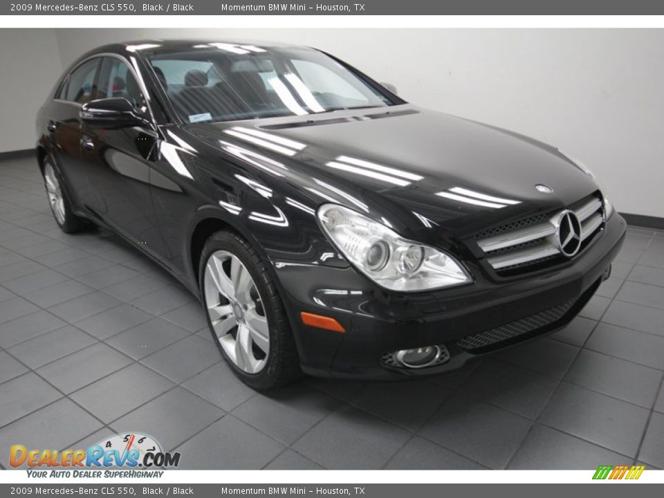 2009 Mercedes-Benz CLS 550 Black / Black Photo #1