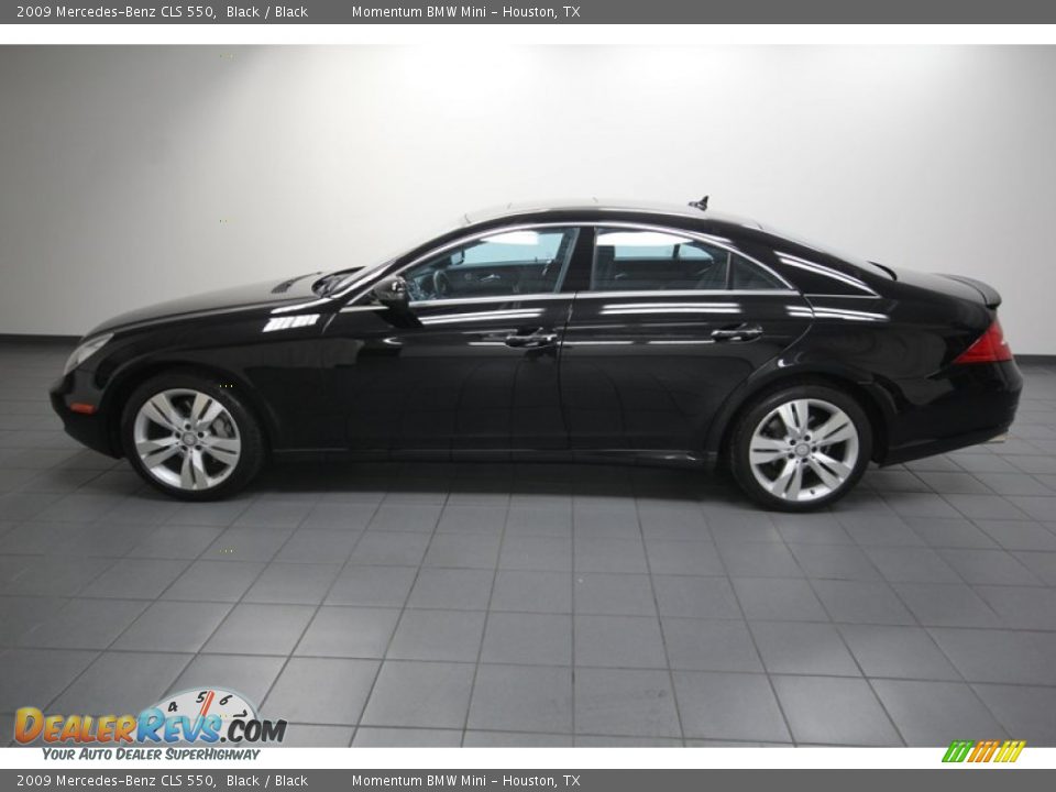 2009 Mercedes-Benz CLS 550 Black / Black Photo #2