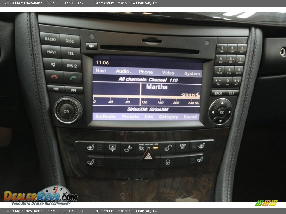2009 Mercedes-Benz CLS 550 Black / Black Photo #22