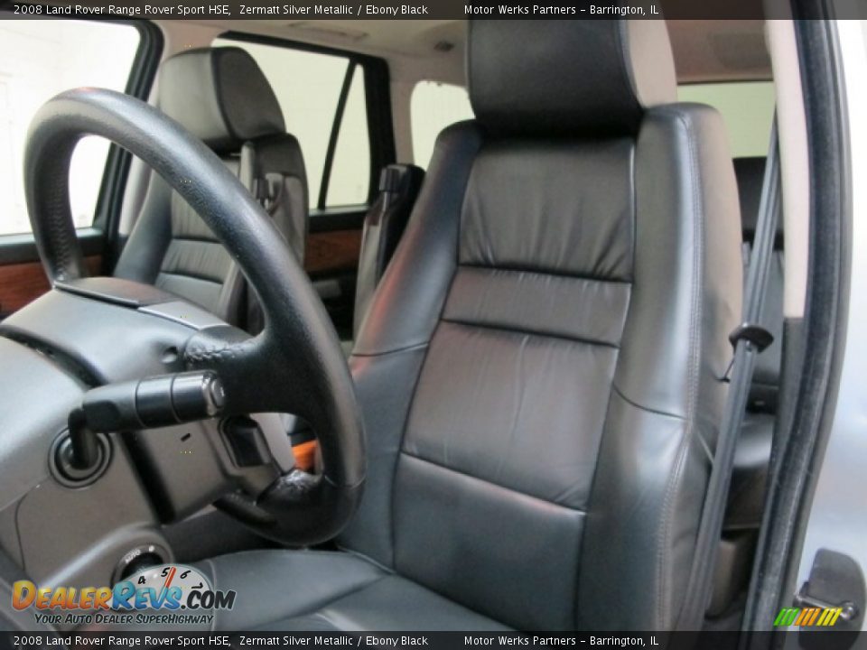 2008 Land Rover Range Rover Sport HSE Zermatt Silver Metallic / Ebony Black Photo #16
