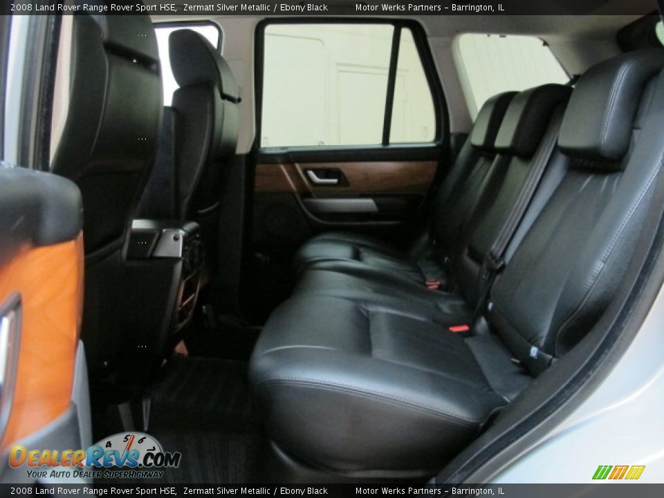 2008 Land Rover Range Rover Sport HSE Zermatt Silver Metallic / Ebony Black Photo #17
