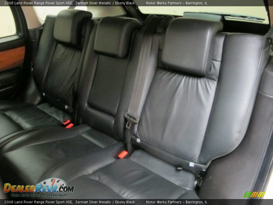 2008 Land Rover Range Rover Sport HSE Zermatt Silver Metallic / Ebony Black Photo #18
