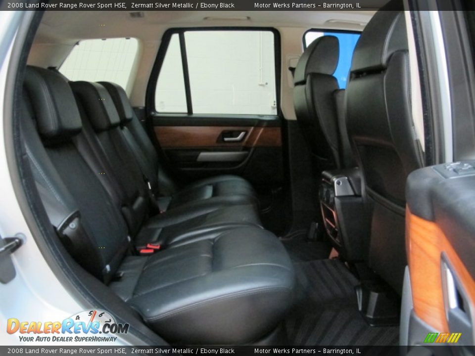 2008 Land Rover Range Rover Sport HSE Zermatt Silver Metallic / Ebony Black Photo #19