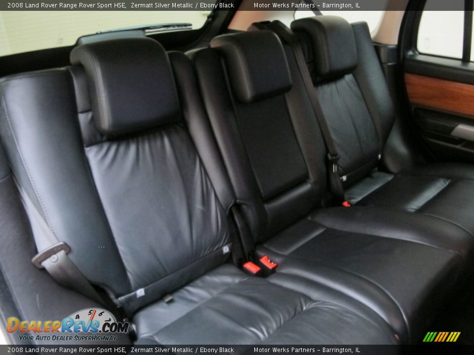 2008 Land Rover Range Rover Sport HSE Zermatt Silver Metallic / Ebony Black Photo #20
