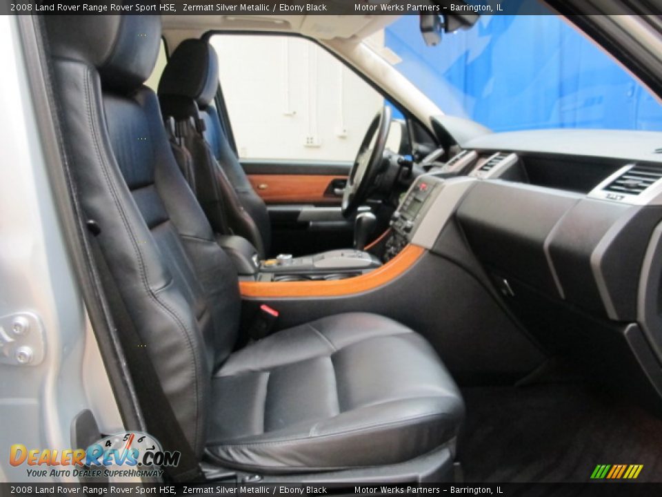 2008 Land Rover Range Rover Sport HSE Zermatt Silver Metallic / Ebony Black Photo #21