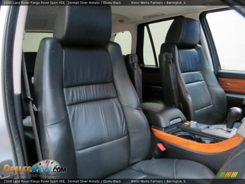 2008 Land Rover Range Rover Sport HSE Zermatt Silver Metallic / Ebony Black Photo #22