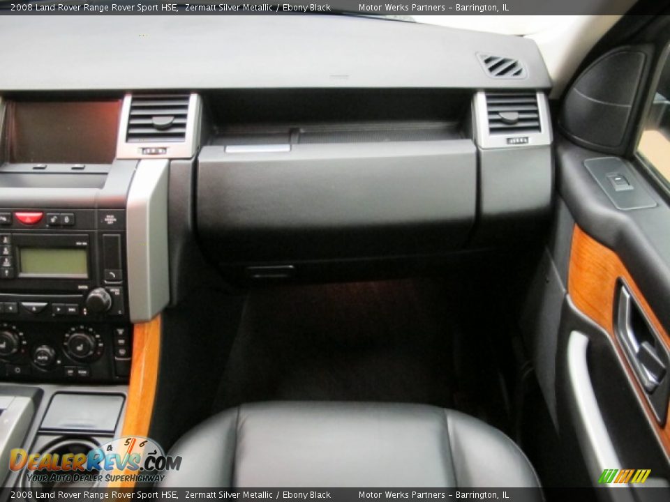 2008 Land Rover Range Rover Sport HSE Zermatt Silver Metallic / Ebony Black Photo #24