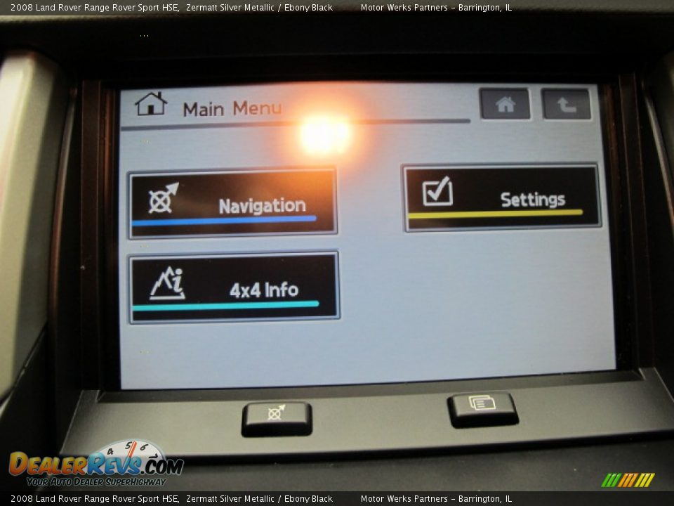 2008 Land Rover Range Rover Sport HSE Zermatt Silver Metallic / Ebony Black Photo #27