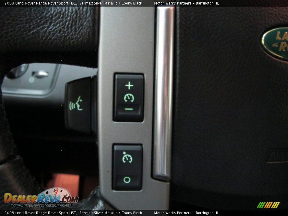 2008 Land Rover Range Rover Sport HSE Zermatt Silver Metallic / Ebony Black Photo #34